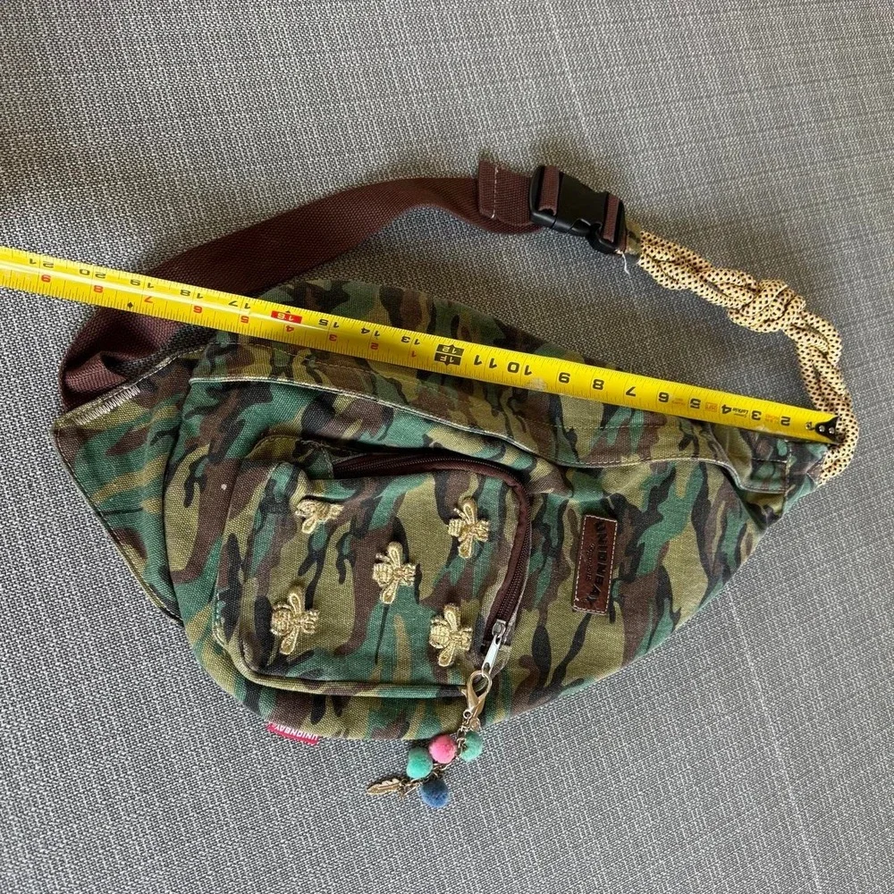 Union Bay camo bees sling bag